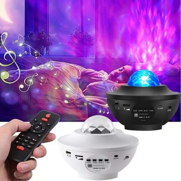 Laser starry sky projection light & Bluetooth music USB