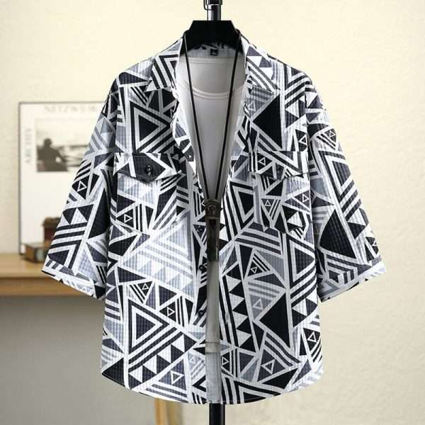 Trendy Summer Print Shirt